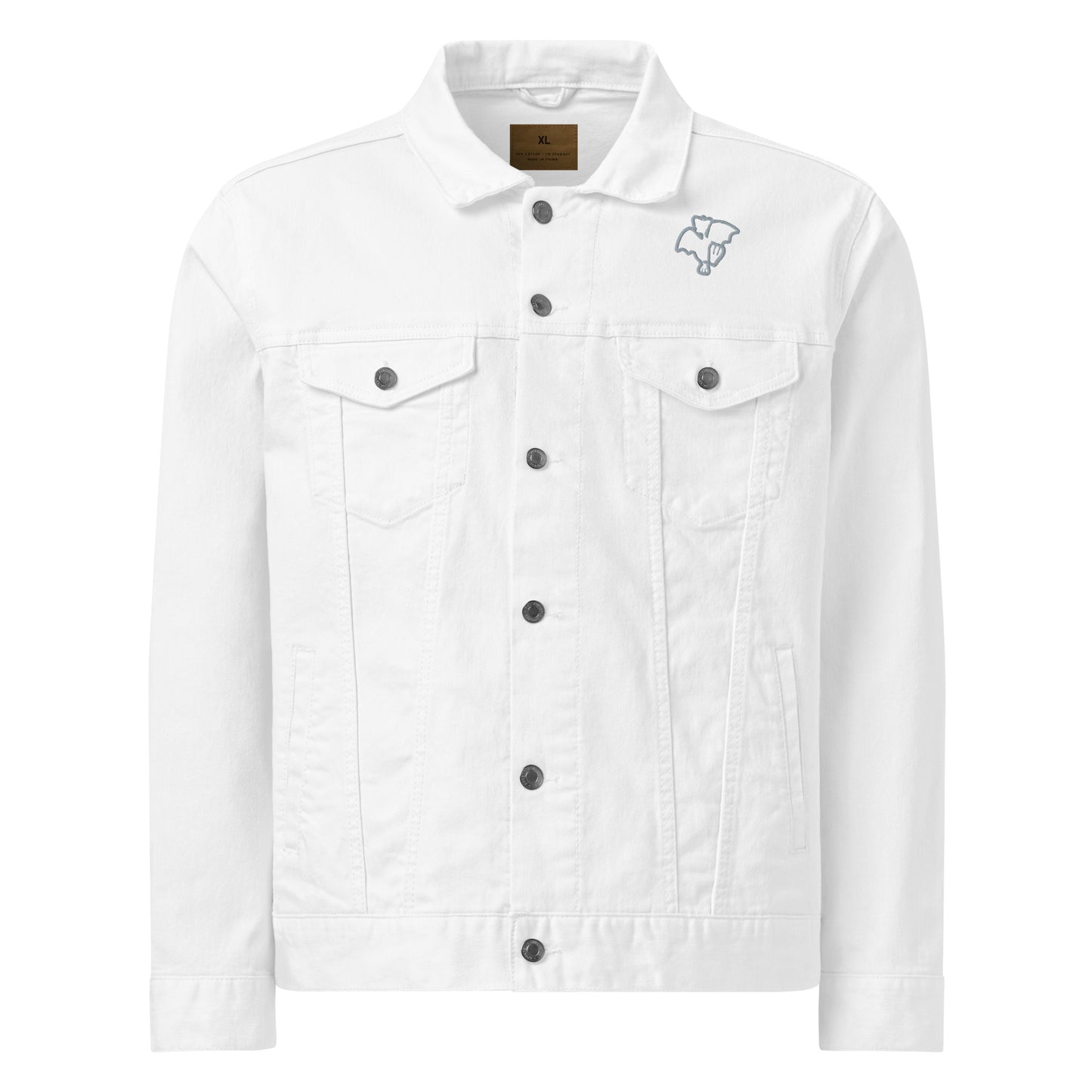 Konfuso® Premium Jeansjacke mit gestickten Logos