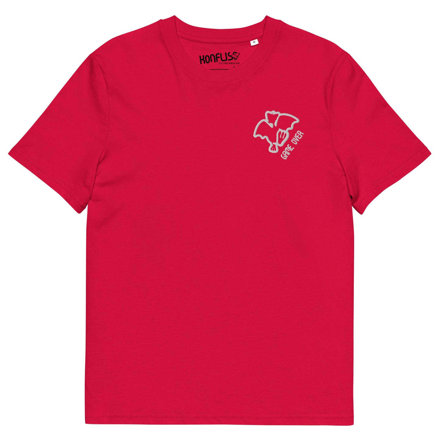 Konfuso® T-Shirt aus Bio-Baumwolle mit gesticktem Logo