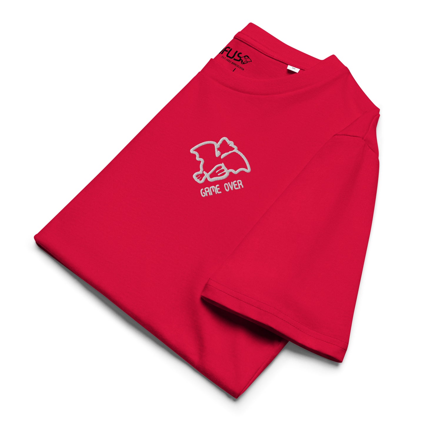 Konfuso® T-Shirt aus Bio-Baumwolle mit gesticktem Logo