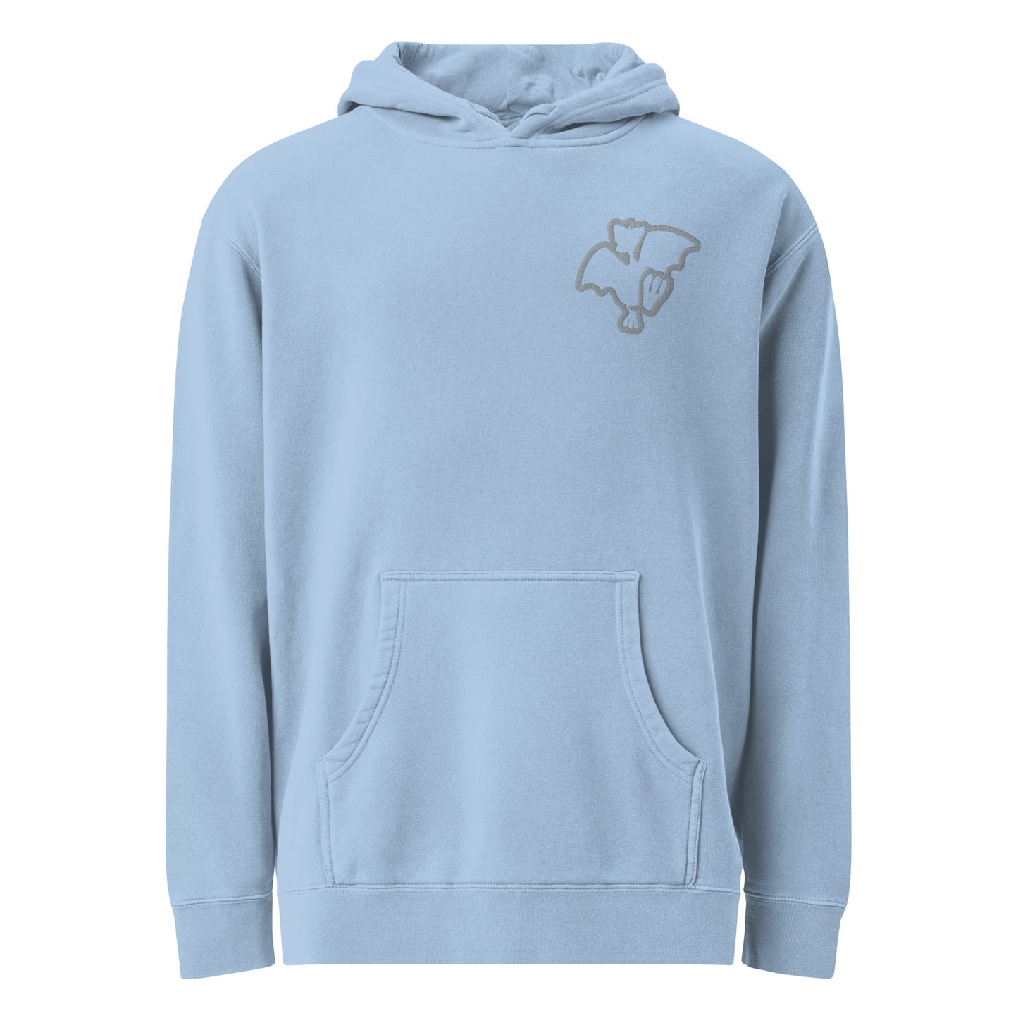 Batik-Hoodie mit gesticktem Logo