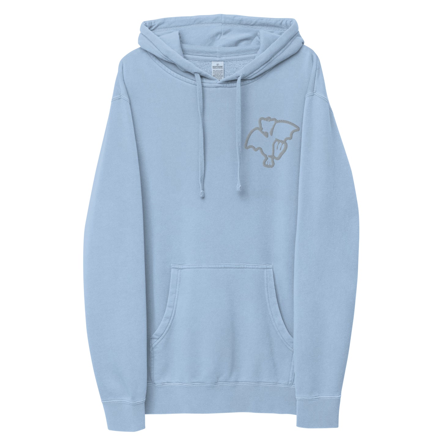 Batik-Hoodie mit gesticktem Logo