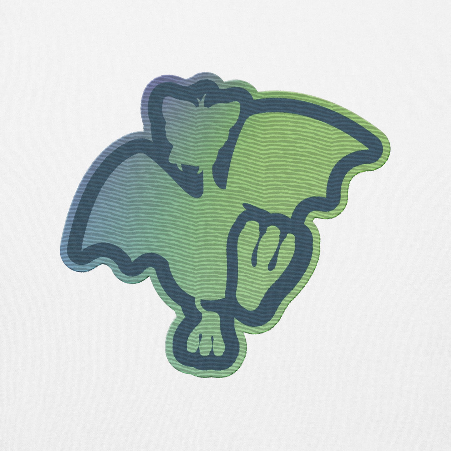 Konfuso® Sweatshirt mit großem 3D-Puff-Logo