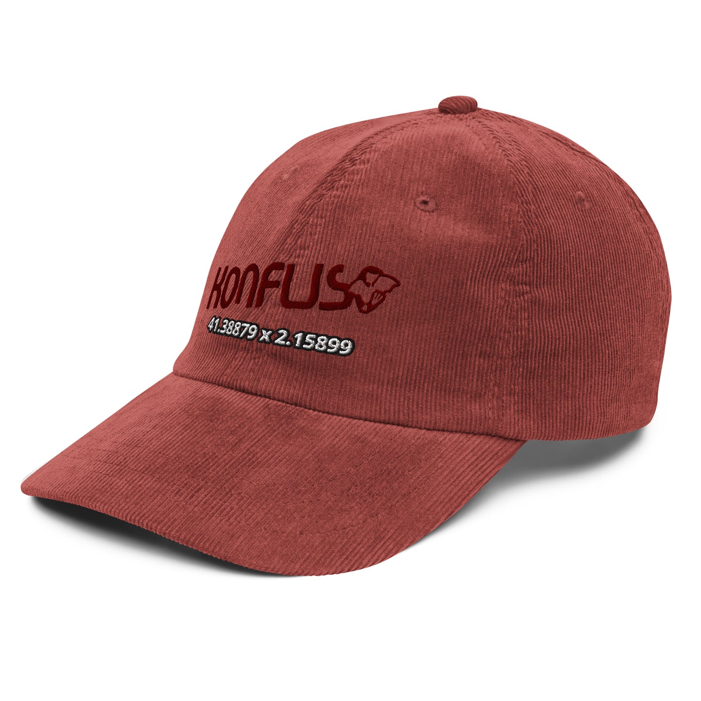 Gorra GS de pana vintage con logos bordados