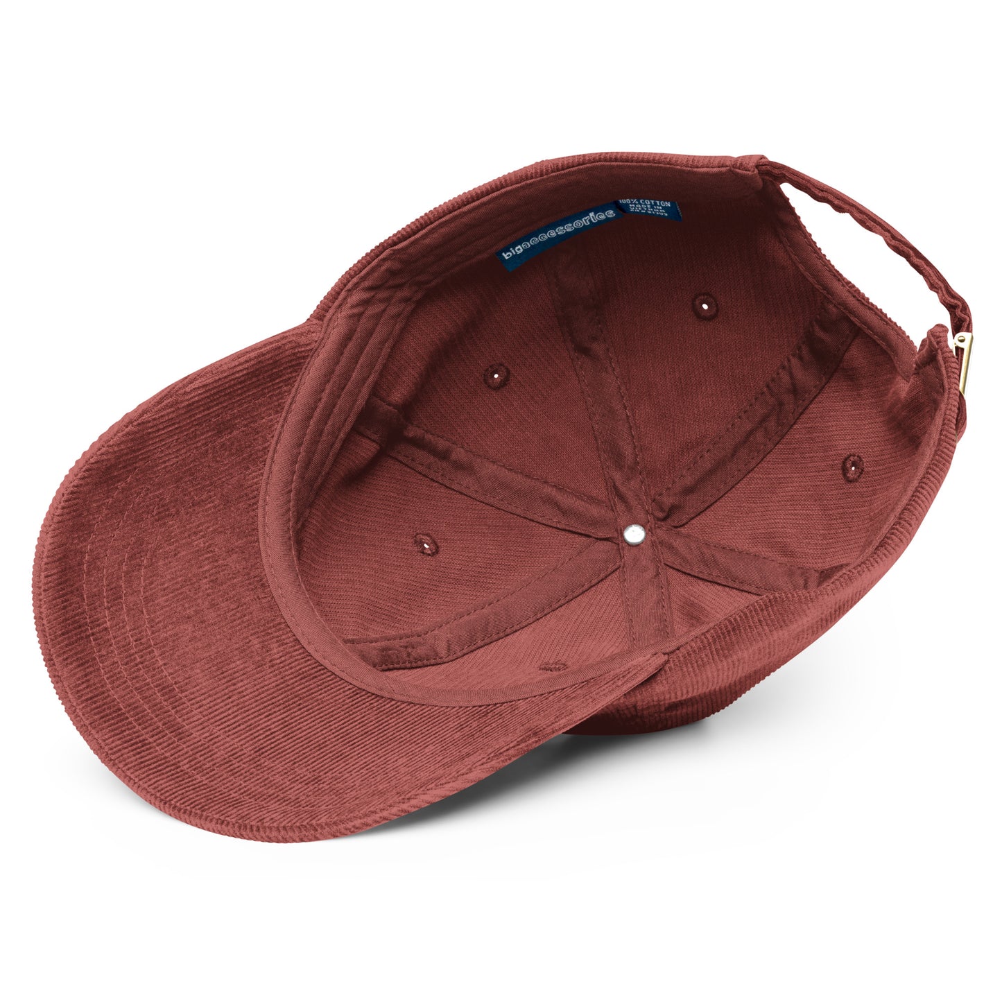 Gorra GS de pana vintage con logos bordados