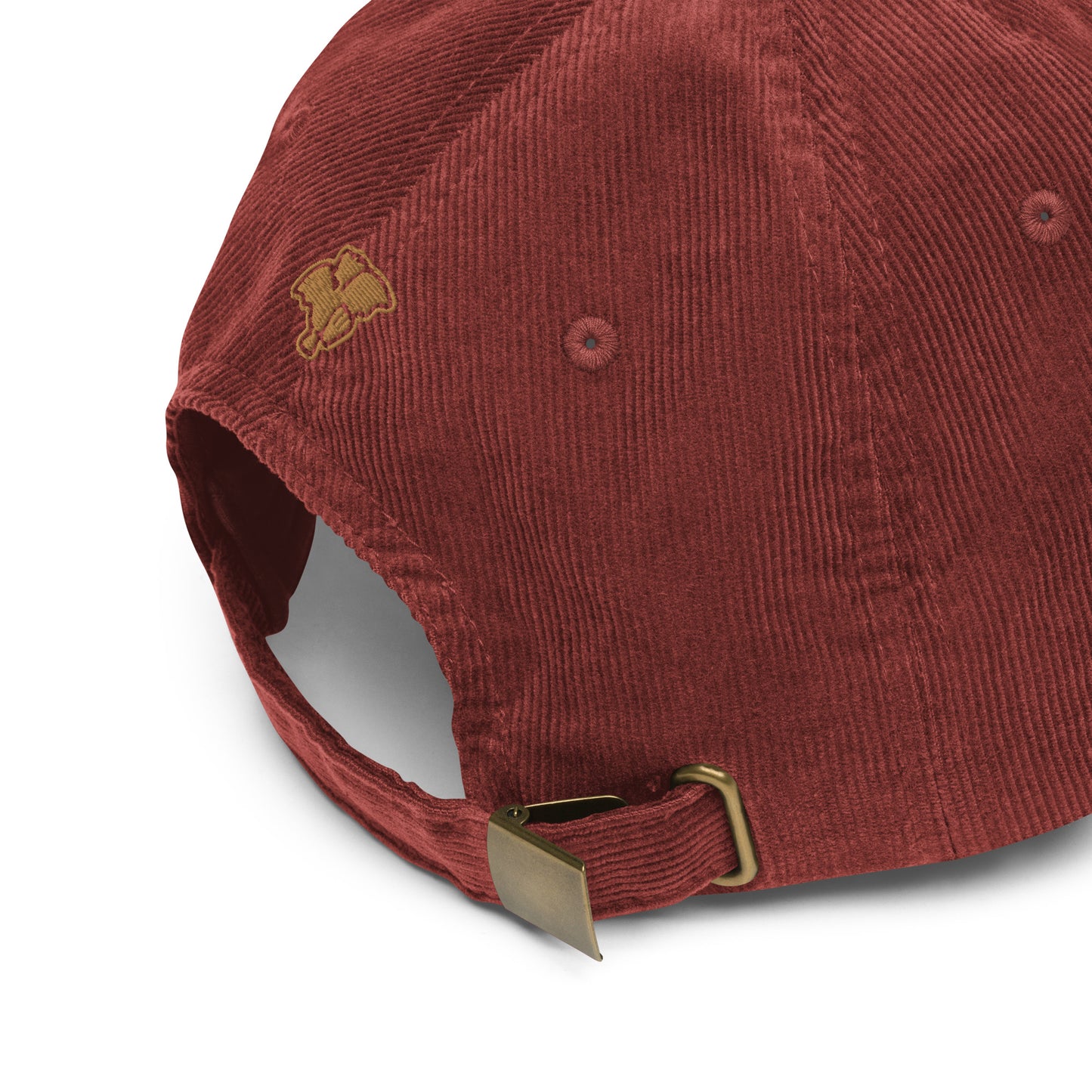 Gorra GS de pana vintage con logos bordados