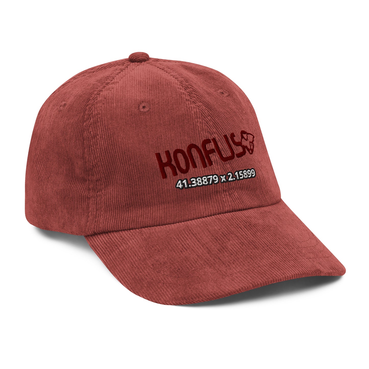 Gorra GS de pana vintage con logos bordados