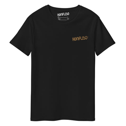 ロゴ刺繍入りプレミアムKonfuso®オーガニックコットンTシャツ