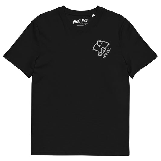 Konfuso® オーガニックコットンロゴ刺繍入りGAME OVER Tシャツ