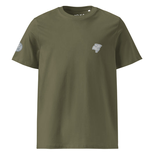 Konfuso® T-Shirt aus Bio-Baumwolle mit gesticktem Logo