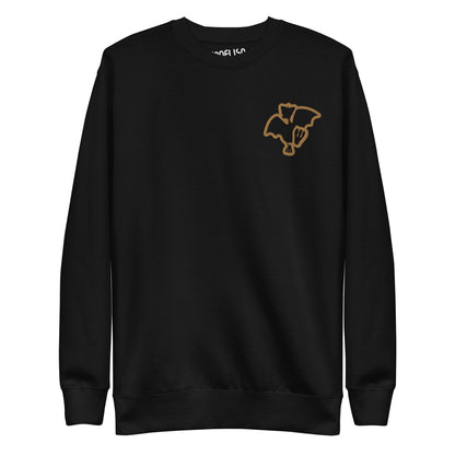 ロゴ刺繍を施したプレミアムKonfuso®長袖Tシャツ。