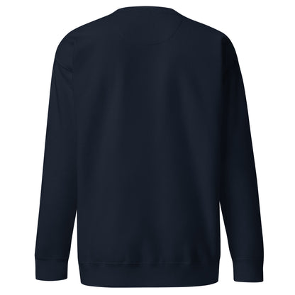プレミアム Konfuso® 22 ネイビー ブルー ロゴ刺繍長袖 T シャツ