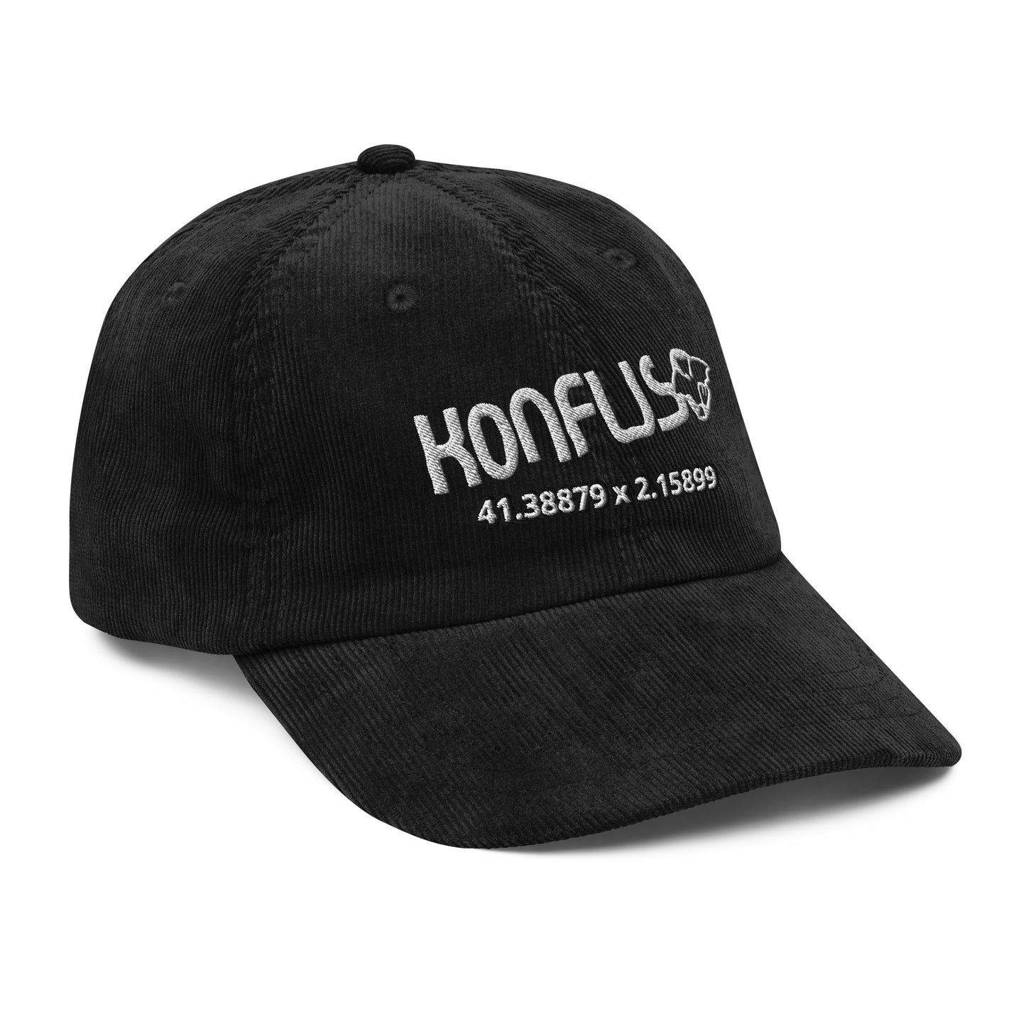Gorra GS de pana vintage bordada
