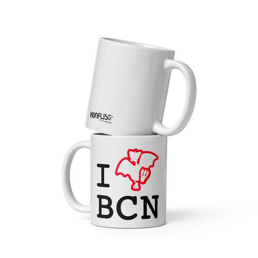 Taza blanca brillante  Aniversario Konfuso® 2002 - 2024